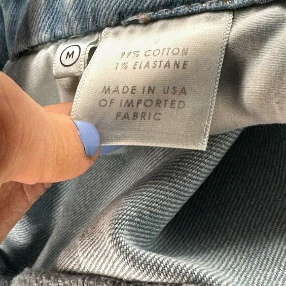 GRLFRND Amaya Blue Denim Jumpsuit Women's Size Medium Western Chic Button Front - Picture 7 of 9